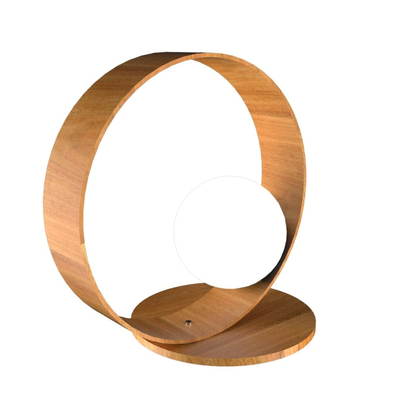 Sfera Desk Table Lamp, Louro Freijó