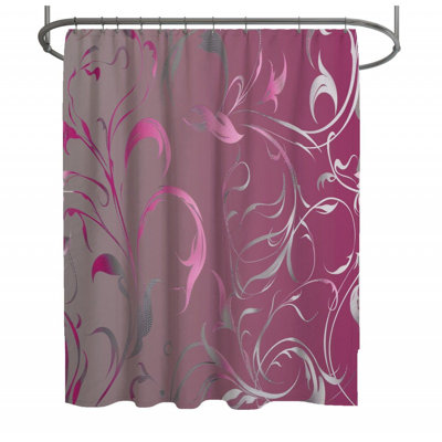 Rideau de douche floral - Décoration de salle de bain