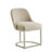 Borgos Linen Upholstered Barrelback Metal Base Dining Chair-2100312531-2109288369