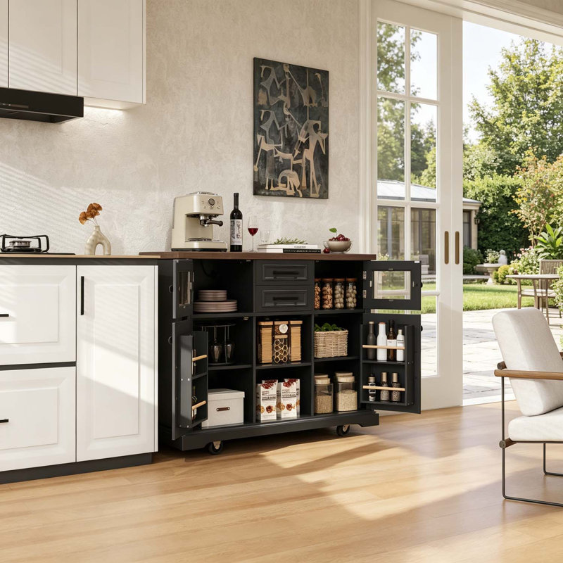 Kitchen Island, Black