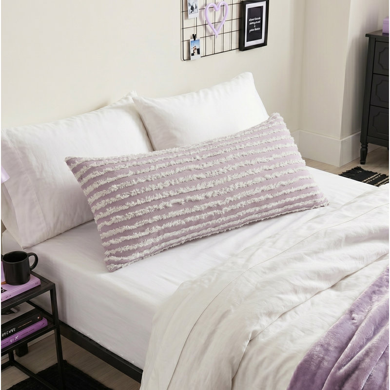  Housse et insert de coussin rectangulaire double en coton Club, Ensign bleu / crème rayé 3, Polyester