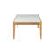 Table basse avec plateau en verre givré