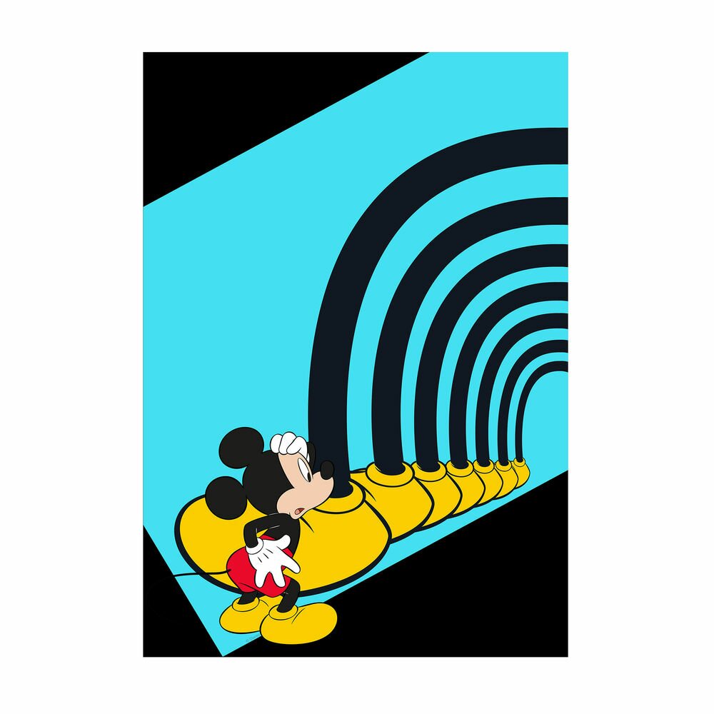 Poster Mickey Mouse Fußtunnel