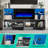 Bhhatu High Gloss TV Stand with 40" Fireplace,LED Lights,2 shelves&4 cabinets-551682041