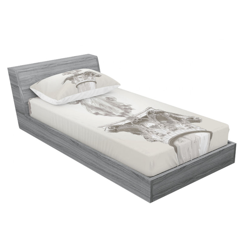 Microfiber Sheet Set, Twin Sheet Set with Fitted Sheet