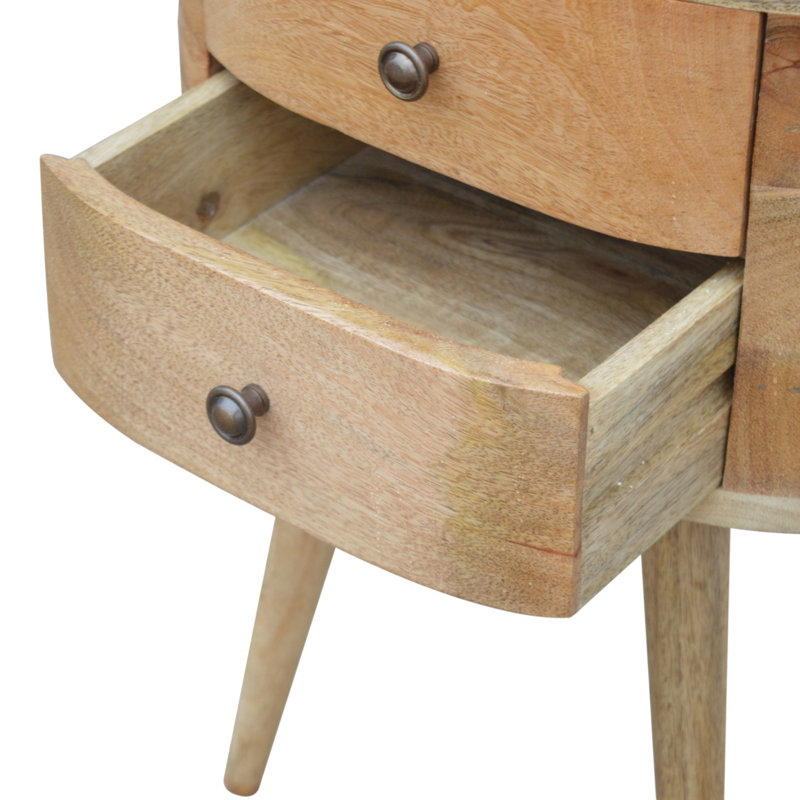 Craigarogan 45cm W Solid Wood Bedside Table