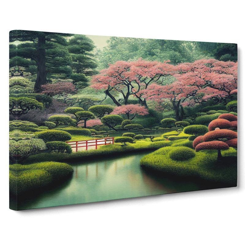 Japanese Garden Vol.1 - Wrapped Canvas, 35cm H x 50cm W x 3cm D