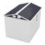 Spacieuse remise en métal de 8 pi x 6 pi, rangement verrouillable moderne pour patio