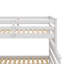 Lit superposé simple au-dessus d'un lit double avec lit escamotable Wood-116593633
