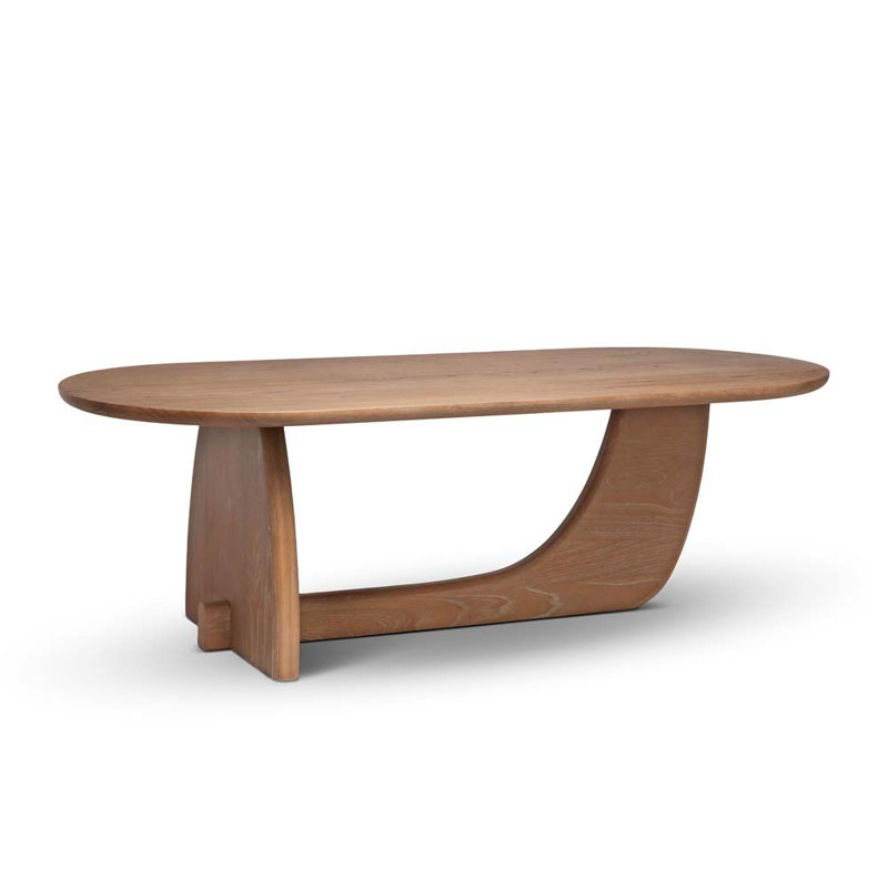 Slade Oval Solid Wood Dining Table, Harvest