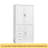 Tall And Wide Storage Cabinet With Doors For Bathroom/Office, Three Drawers, Black-3106404