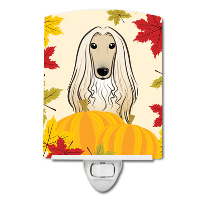 Shih Tzu Thanksgiving Ceramic Night Light