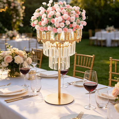Porte-fleurs pour mariage, centre de table à fleurs pour fête d'anniversaire, décoration de mariage