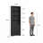 70.8"H Mid-Century Modern Bookcase – Solid Wood with 4 Shelves & 2 Doors-96014791