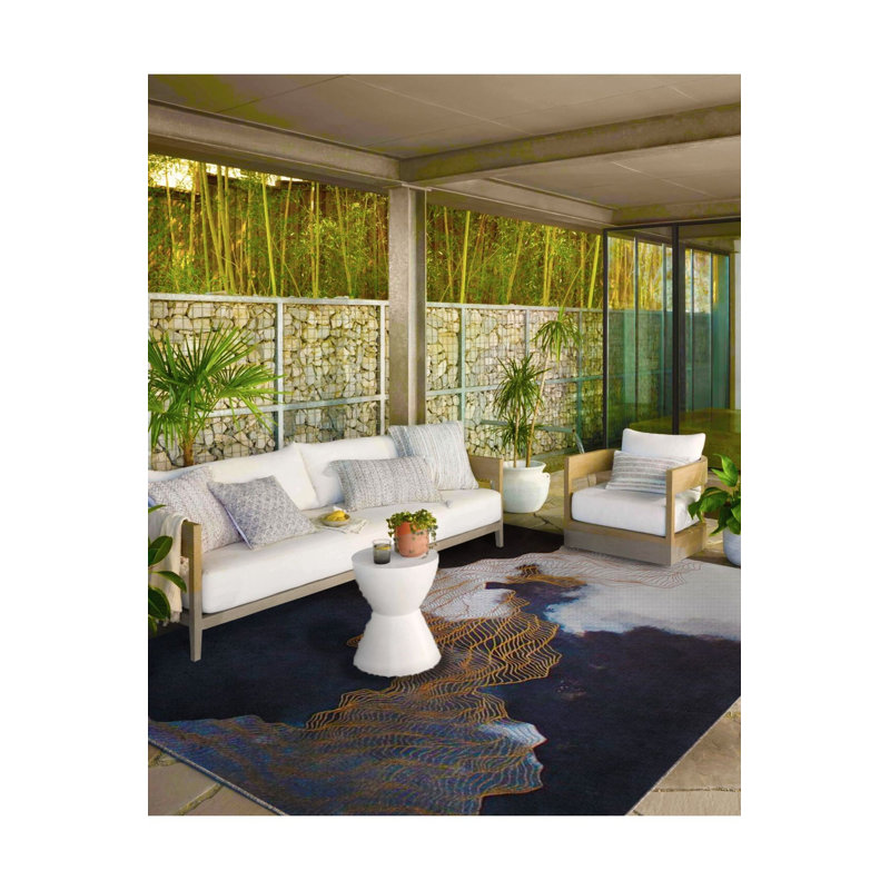 Tapis décoratif lavable à thème fumée, Tapis de couloir 3 pi 3 po x 6 pi 7 po inclus