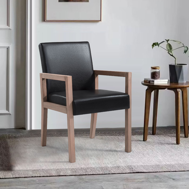 Chaise avec accoudoirs en brun, Brun, Miel, 2