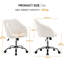 Ergonomic Desk Chair，Adjustable 360° Swivel Boucle Chair  for Home and Office use-1598094103