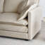 Canapé modulaire en L en chenille réversible beige - Des matériaux de qualité pour une expérience relaxante Le tissu ajoute une touche de luxe