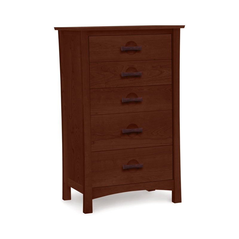 Berkeley 5 - Drawer Solid Wood Dresser, Cognac Cherry