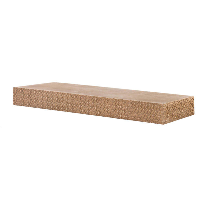 Tablette murale flottante Bucholz, H 3 po x l 36,25 po x P 8,6 po, Naturel