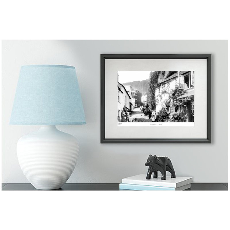 Clovelly, 1890 - Single Picture Frame Print, 60cm H x 80cm W x 2.3cm D