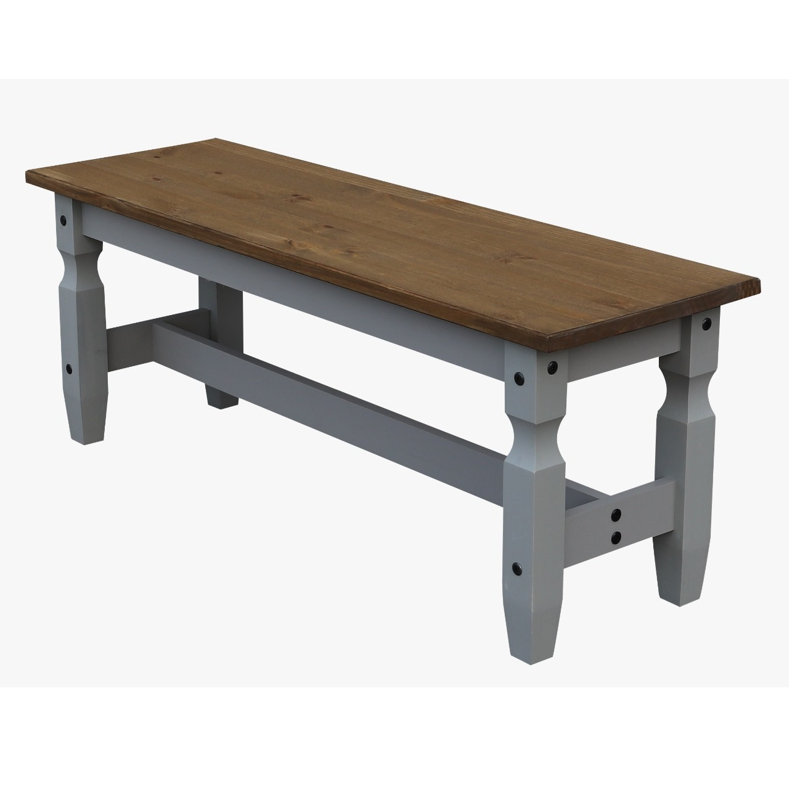 Solid Wood Bench, 45 x 120 x 38cm