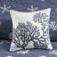 4 Piece Cotton Bedding Navy - Embroidered Coastal Theme, , Machine Washable Seaside Design, Easy To Wash