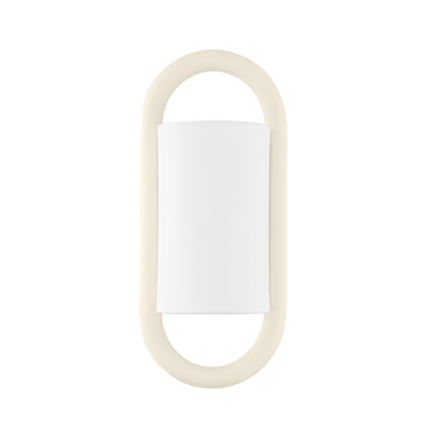 Mitzi Wynter 1 Light Wall Sconce In Texture Cream;texture Crème
