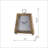 Roman Numerical Tabletop Clock in Brown/Silver