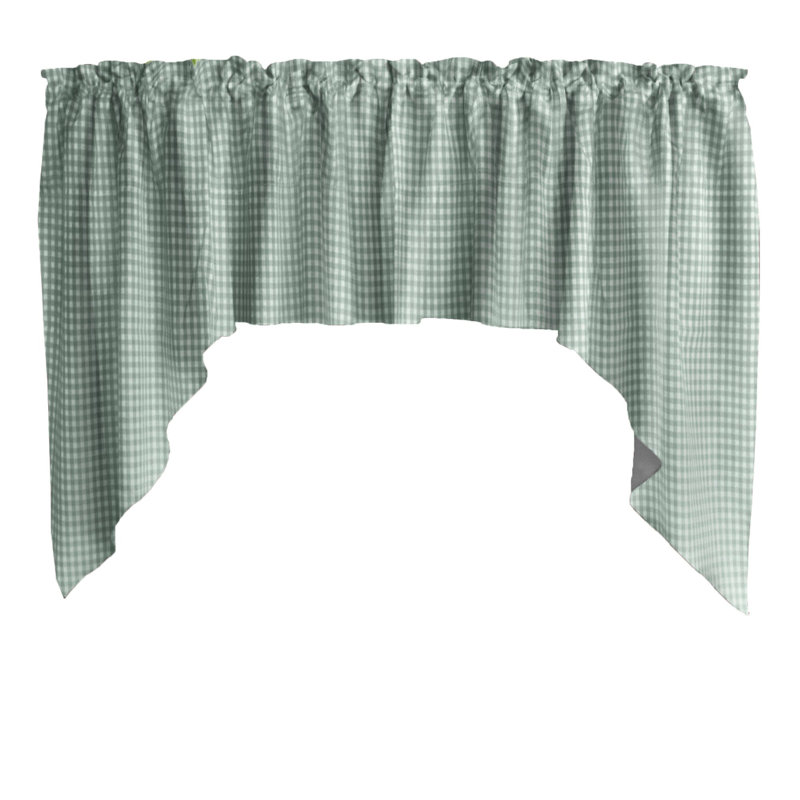 Cantonnière à carreaux Gingham, Menthe