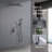 Shower System Shower Faucet Combo Set Wall Mounted With 10" Rainfall Shower Head And Handheld Shower Faucet