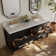Carrie 72'' Double Bathroom Vanity with Carrara Marble Top