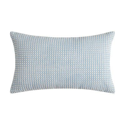 Coussin en velours côtelé deux tons