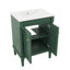 Meuble-lavabo de salle de bain sophistiqué 24 po avec lavabo supérieur à 2 niveaux avec esthétique moderne-327022130-327022125