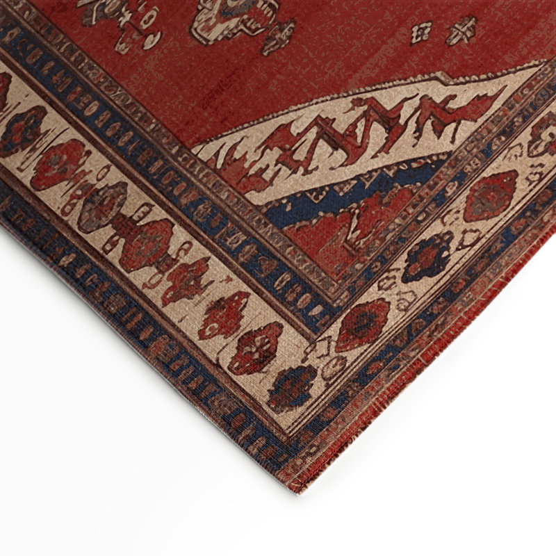 Tapis turc intérieur et extérieur brun, Rond 5 pi