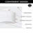31 Inch Camilla Modern Vanity Top with Backsplash, Solid White
