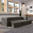 Shontae Zipline Convertible Compression Sleeper Sofa, Three Ottomans, & Pillows / California King-Size Bed, Textured Microvelvet-73368146