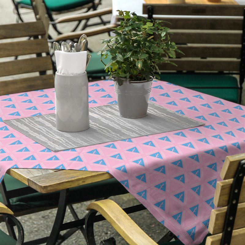 Nappe d’arbre minimaliste classique Barbra, Rose / sarcelle