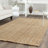 Calidia Natural Fiber Hand Woven Jute Solid Color Rug-619783573
