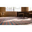Grand tapis indien rayé en coton Dhurrie