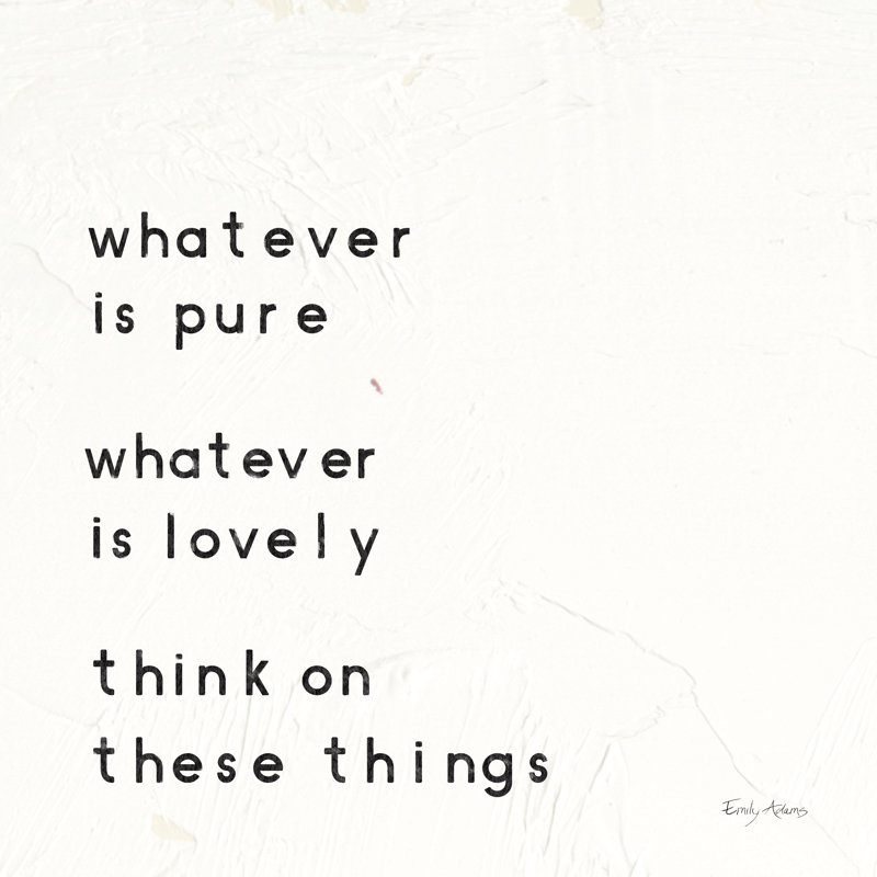 Words Of Encouragement IV by Emily Adams - Wrapped Canvas Print, 30cm H x 30cm W x 3.8cm D