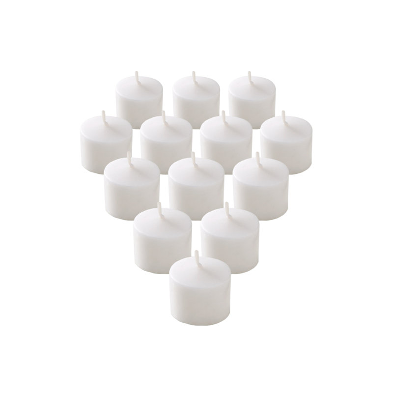 Bougie votive 10 heures Ebern Designs, Blanc, 432
