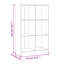 Mordehay 110 cm H x 70 cm W Solid Wood Cube Bookcase-318031696