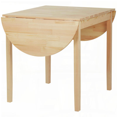 Drop Leaf Solid Wood Kitchen Table for Small Spaces