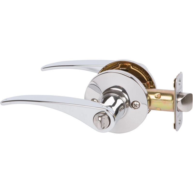 Levier d'intimité avec rosette ronde Dayton, Chrome