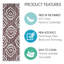 Tapis de marche intérieur antidérapant 9 po x 28 po Flower Design-52287835-131515909