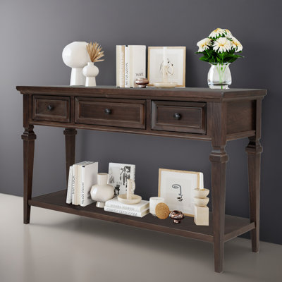 Eulan 50.11'' Solid Wood Console Table