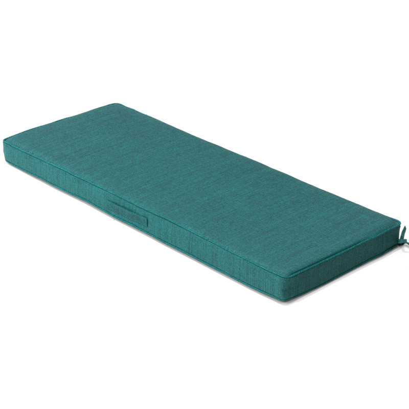 Coussin de banc d'intérieur et d'extérieur, coussin de patio, coussin de causeuse, L 42 po x P 18 po, Vert malachite