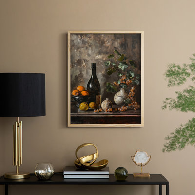 Reproduction encadrée FLORAL Series DCCXII - bois massif