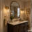 1-light Clear Glass Shade Wall Sconces For Bathroom, Living Room（set Of 2)